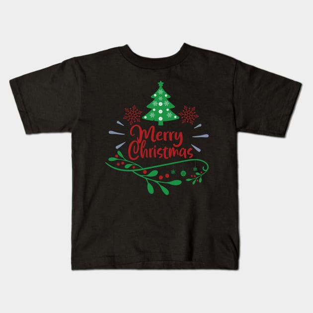 Merry Christmas Kids T-Shirt by holidaystore